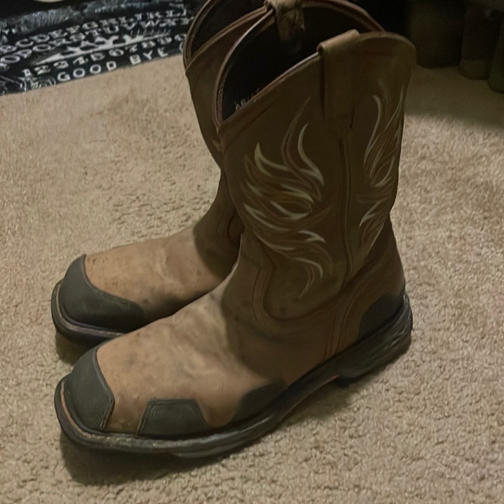 Ariat Men's Overdrive Pull On Work Boots - Composite Toe Size 11